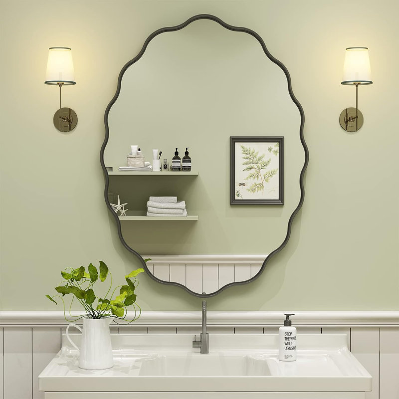 Miroir de salle de bain Wavy, 30 po x 22 po