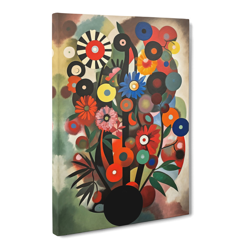 Bauhaus Flowers Vol.4 - Wrapped Canvas, 50cm H x 35cm W x 3cm D