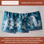 Maison d'Hermine Peacock Utopia - Deep Sea 100 % coton Ensemble de 3 torchons de cuisine - 51 x 70 cm
