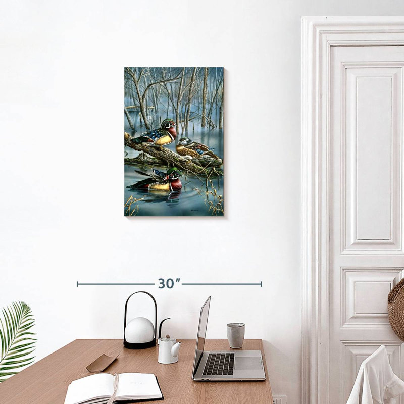 Brampt Critters Misty Wood Ducks, 24" H x 16" W