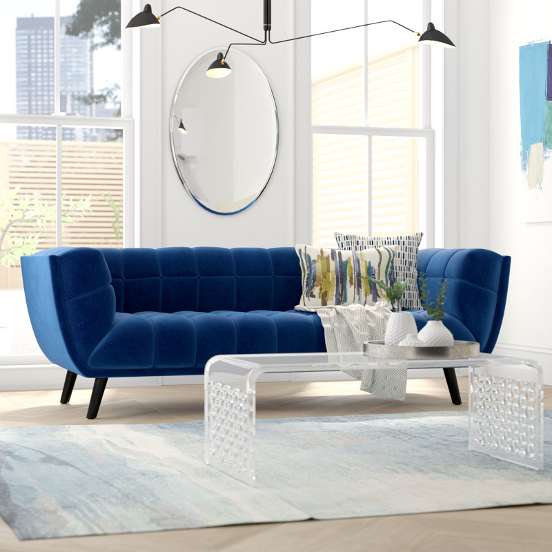 Carson Carrington Karhula Upholstered Sofa, Navy Fabric