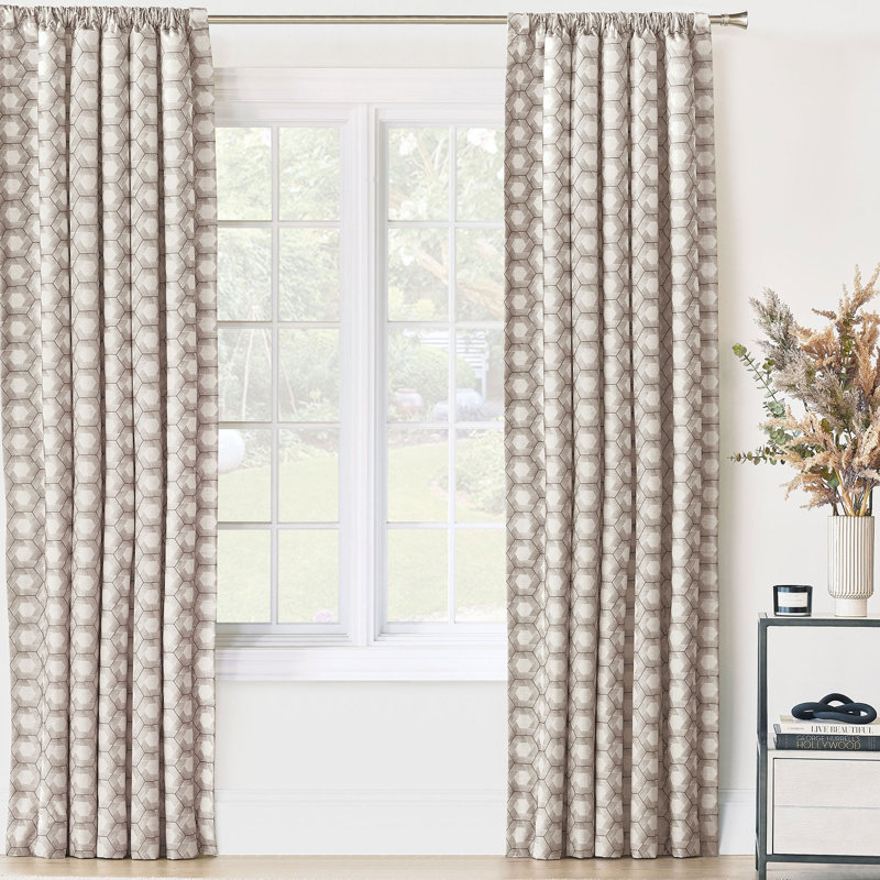 Talena Room Darkening Curtain Single Panel, 48" W x 84" L