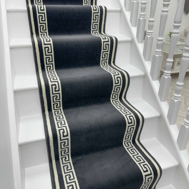 Stair Runner Geometric Area Rug, Runner 70 x 720 cm