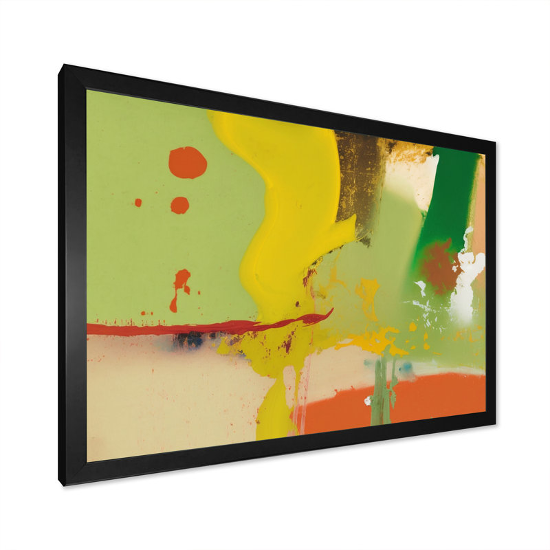 " Spanish Moss Soulscape II ", Black Picture Framed Canvas, 12" H x 20" W x 1" D