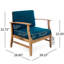 Fauteuil club en bois bleu élégant, bleu avec des lattes-962038528-962038540