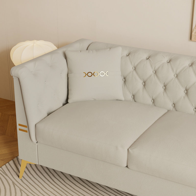 FX-P83-CW4 (Canapé avec 2 coussins) Identique à W576S00216 / FX-P83-CW3, Blanc, crème