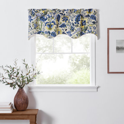 Regency Cotton Floral Scalloped Window Valance