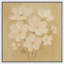 Doux bouquet floral blanc sur fond neutre chaleureux - impression sur toile encadrée-834372302-834372299