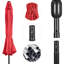 Parasol de patio long avec bouton-poussoir de 132 po Tlit-356511419