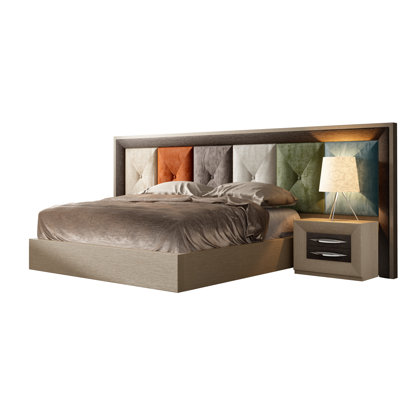 London Upholstered Panel Bed
