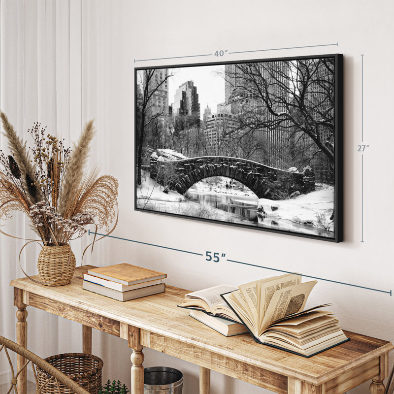 «Central Park BW Wall Art», H 27 po x l 40 po