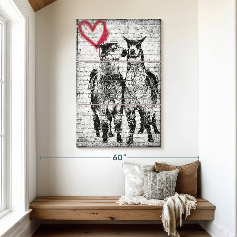 Hardie lama romantique, H 50 po x l 32 po