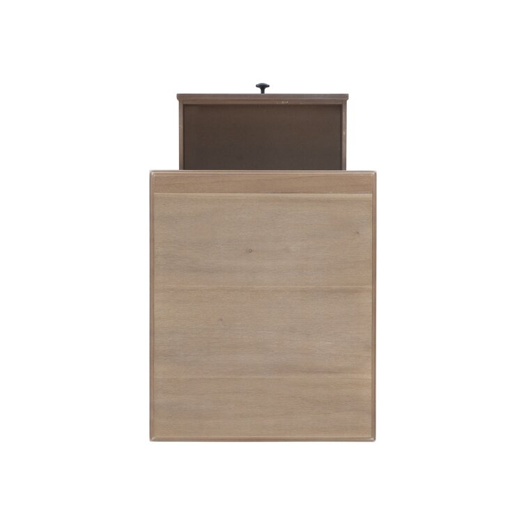 Birkley End Table with Storage Sand & Stable Color: Natural