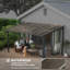 Outsunny 3 x 4.3 m Lean to Pergola w/UPF 50+ Polycarbonate Roof-992183793