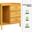Okley Bedroom Solid Wood Nightstand Beside Table With 3 Sliding Drawer