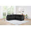 Canapé modulaire Canapé-lit modulaire en L de 81,9 po avec canapé-lit et compartiment de rangement dissimulé pour le salon-1535356202