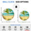 «Beach Scene», horloge murale en verre-1736691120