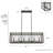 Chevron 6 Light Linear Rectangle Chandelier-74777688