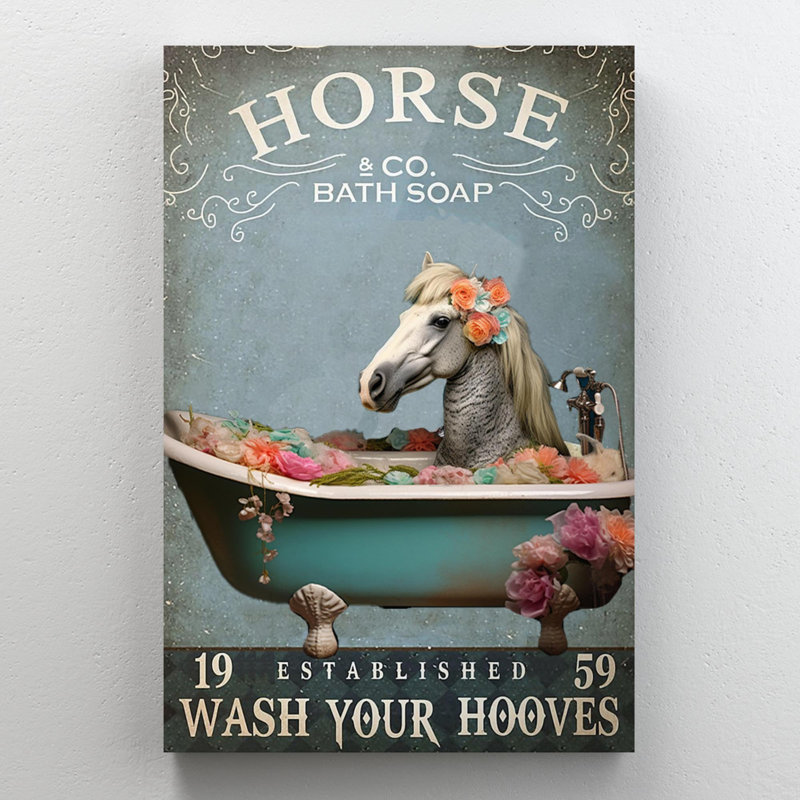 Savon cheval de bain 1, H 20 po x l 16 po x P 1,25 po