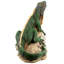 Statue Iguana Lizard on Rock Piped