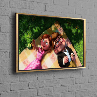 Impression sur toile romantique romantique avec toile Carl and Ellie de Up Movie, idéale pour la décoration intérieure
