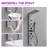VIBRANTBATH  51.57" Shower Panel shower system with Adjustable Shower Head-91485666