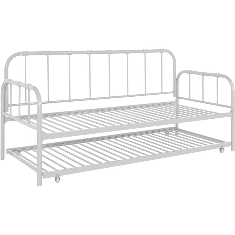 Ruddock Metal Bed, White