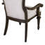 Chaise avec accoudoirs rembourrée Dillmon
