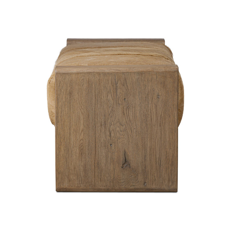 Knox Accent Bench-Light Hair on Hide