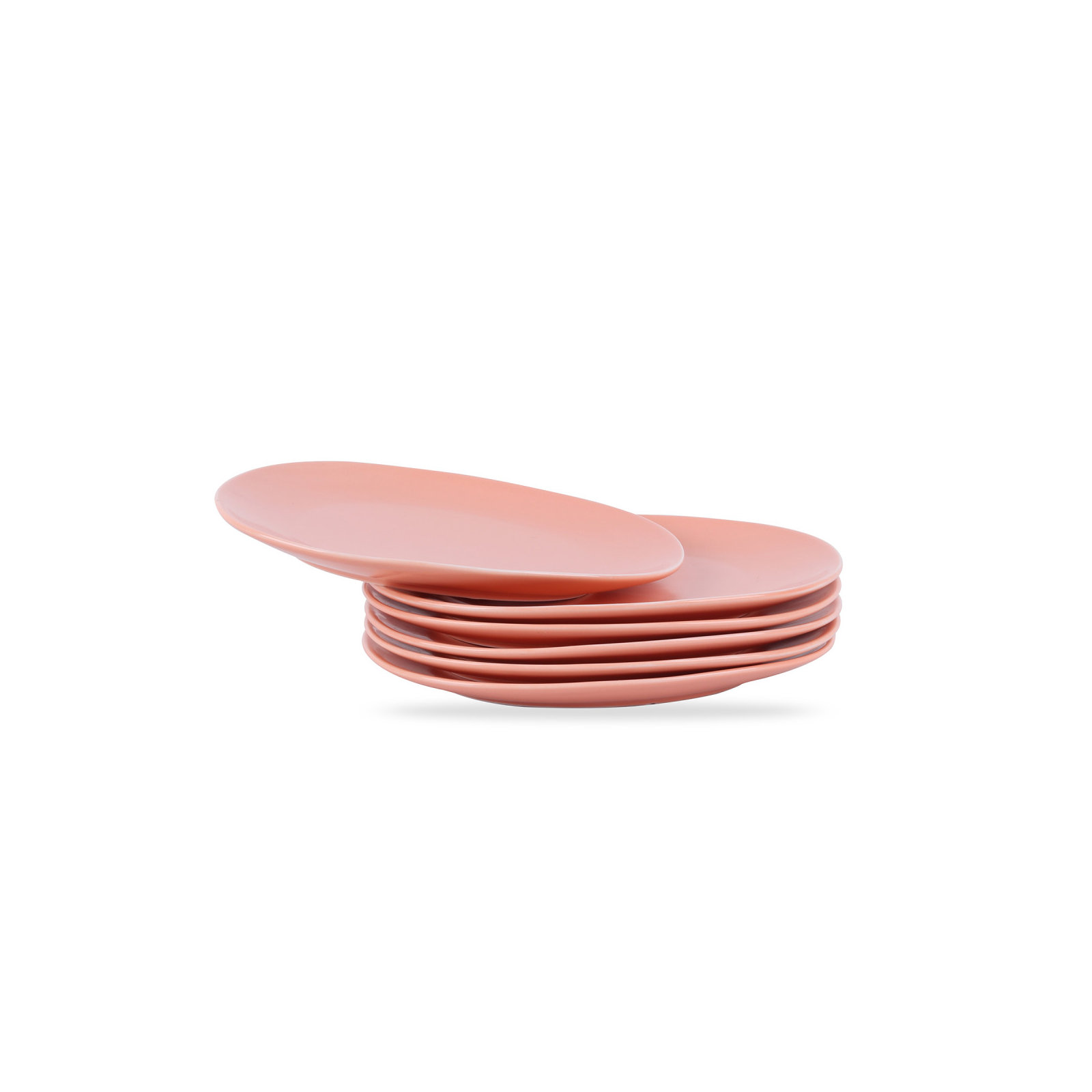 Stone Lain Delilah Salad Plate Set Porcelain, Peach