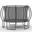 YC 12FT trampoline citrouille - noir rouge