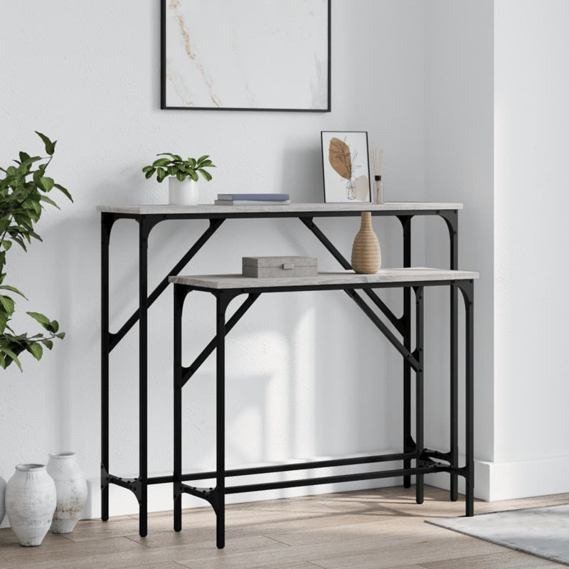 95cm Console Table, Grey Sonoma