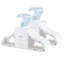 3 pousses - cintres en velours antidérapants pour vêtements de bébé - paquet de 30 - bleuet et crème