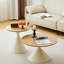 TABLE RONDE BLANC + BOIS