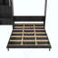 Lit escamotable avec armoire latérale réversible de gauche à droite, lumières DEL, tiroirs et armoires à tablettes de rangement multiples-1598173442