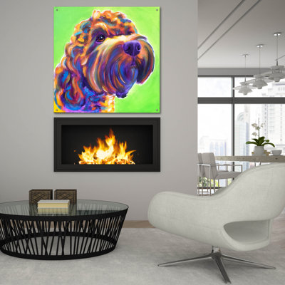 Red Barrel Studio «Freddy» par Dawg Painter, art mural en verre acrylique ACR-44448