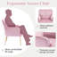 Fauteuil d'appoint en velours-1684419731