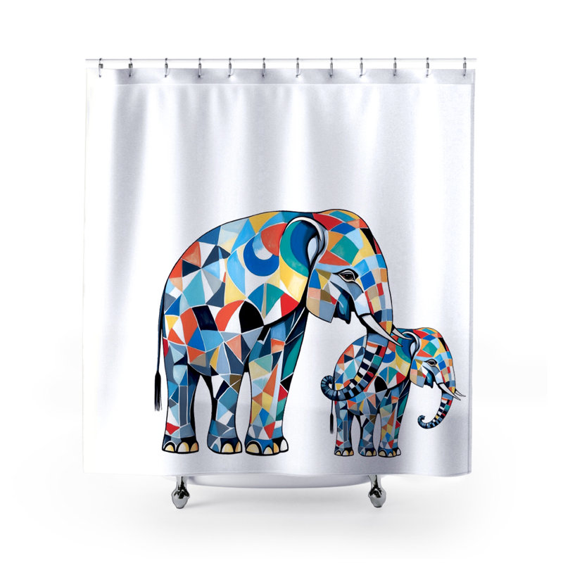 Rideau de douche Flint Elephant