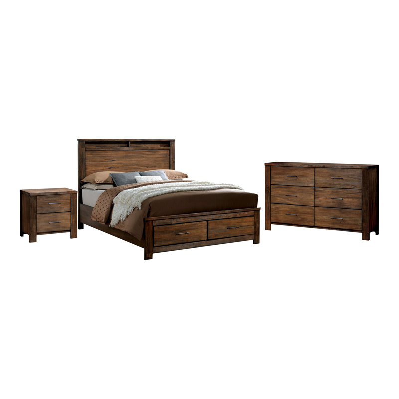 Ensemble de chambre à coucher 3 pièces Jevaun, Très grand