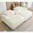 Corduroy Double Lounge Chaise with 4 pillows-1818646117