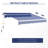 Outsunny 155.5'' W x 59.75'' D Polyester Cover Retractable Patio Awning-97091126