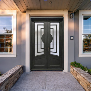 Labyrinth Iron Double Doors