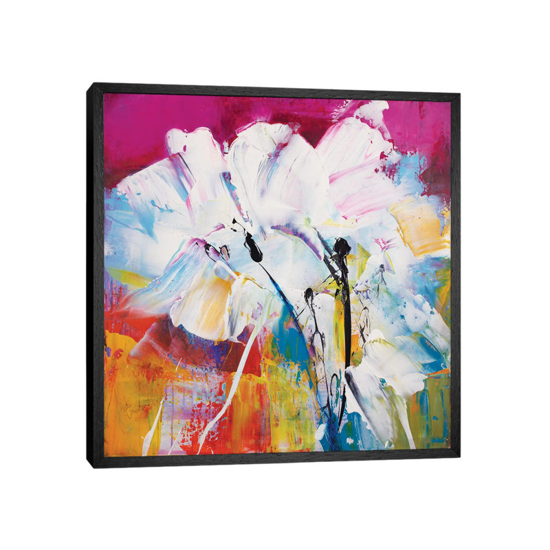 Promises I by Jude Remedios - Painting on Canvas, Black Framed, 66.04cm H x 66.04cm W x 3.81cm D