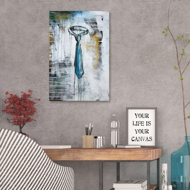 Tie by Kent Youngstrom - Wrapped Canvas Painting, 46cm H x 30cm W x 4cm D
