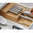 Joseph Joseph DrawerStore Large Bamboo 2-tier Knife Organizer