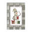 Cozy Winter Snowman, plaque murale écossaise verte, design par Cindy Jacobs-405309713