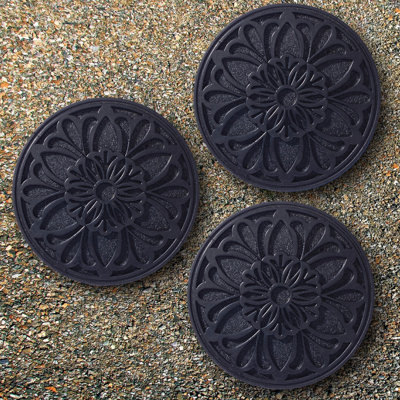 Weather Resistant Rubber Victorian Stepping Stone