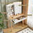 Small Vanity Desk With Mirror And Lights, Big-Capacity Storage And Sliding Mirror, Vanity Set With Two Fluted Drawers, 3 Lighting Colors Makeup Dressing Table(White)
