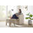 Modern Boucle Upholstered Ottoman, Shoe Changing Stool, Makeup Stool-1297430202