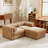 Madden Chenille Sectional Sofa with Ottoman & Hidden Storage